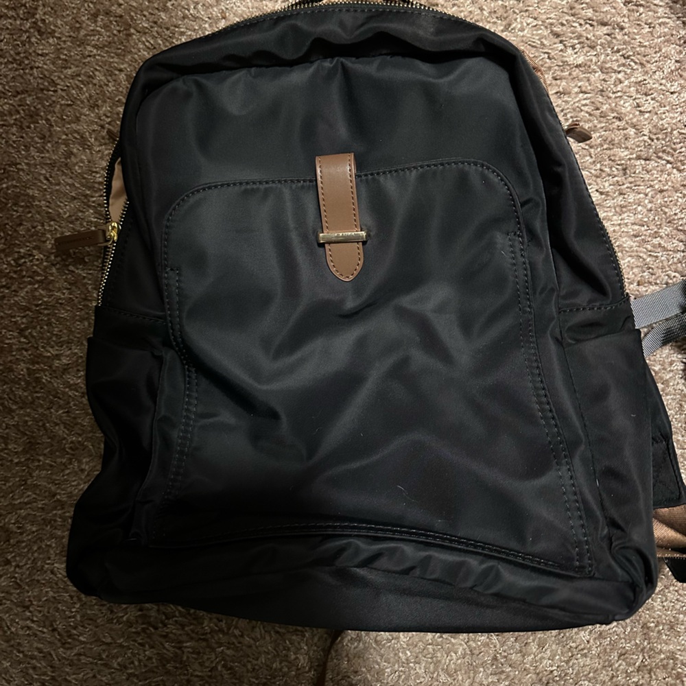 Stylish Black Backpack for Work